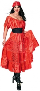 Pirates of the Seven Seas - Pirate Wench (Red) Costume