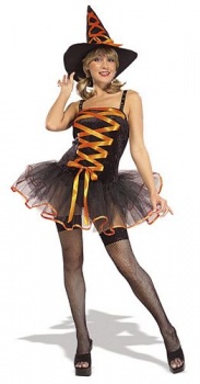 Ballerina Witch Costume - Orange 
