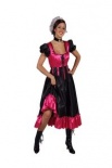 Pink and Black Saloon Girl Costume
