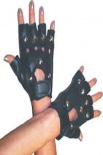 Gloves - Black - Punk With Studes