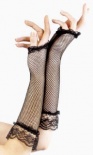 Gloves - Black - Fingerless (Net)