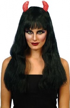 Long Devil Wig (Black)