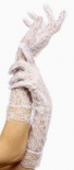 Gloves - White - Long Lace