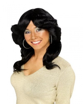 70's Flick Wig - Black