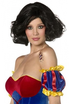 Snow White Wig (Fever - Rebel Toons) Fancy Dress Wig