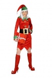 Ladies Elf Costume - Red