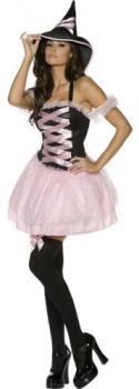 Pretty Witch - Pink  - Fever Fancy Dress Costume
