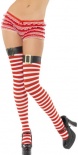Stockings - Red and White Stripped with Buckle