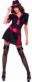 Scarlet Gangster - Fever Fancy Dress Costume