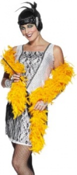 Feather Boa - Gold