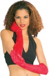 Gloves - Velvet - Red
