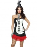 Glam Rock Guitar - Black - Fancy Dress Costume