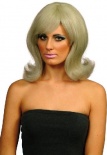 60's Flick Up Wig - Blonde