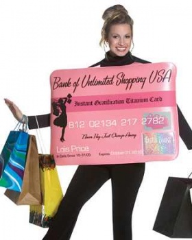 Credit Card Fancy Dress Costume